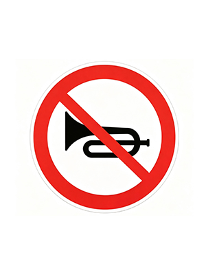 No Honking Sign